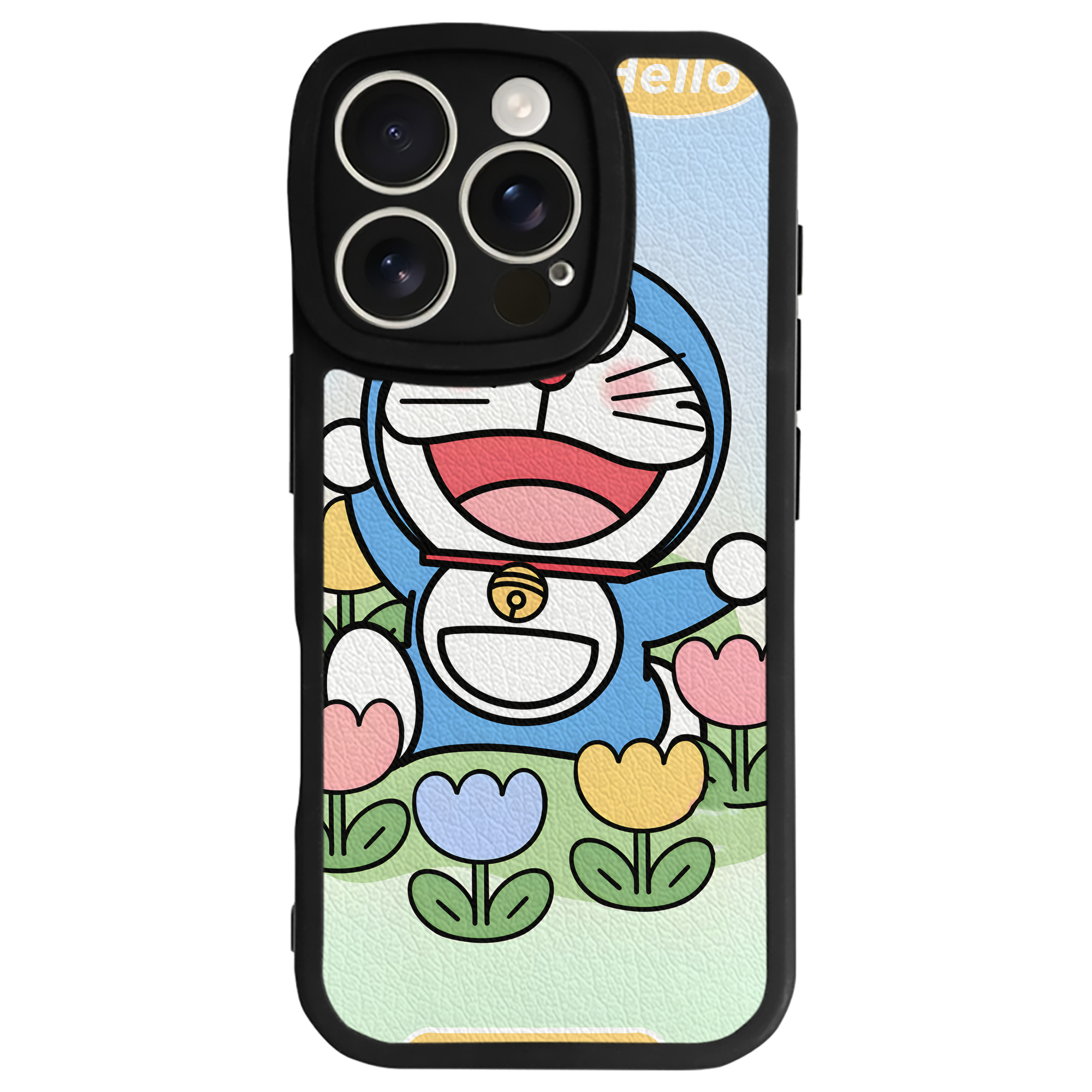 （画像用） ドラえもん Doraemon 【iPhone 16シリーズ対応】シリコンスマホケース（レザー調） 材質：シリコン